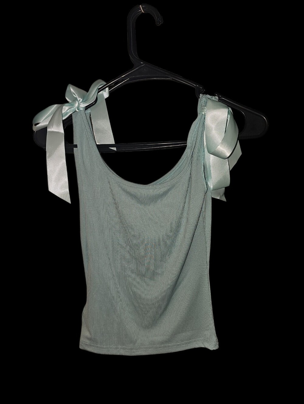 Nwt! Dazy Tank Top With Ribbon Sleeves